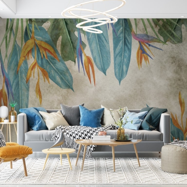 Fotografie murală Culori ale florii Strelitzia