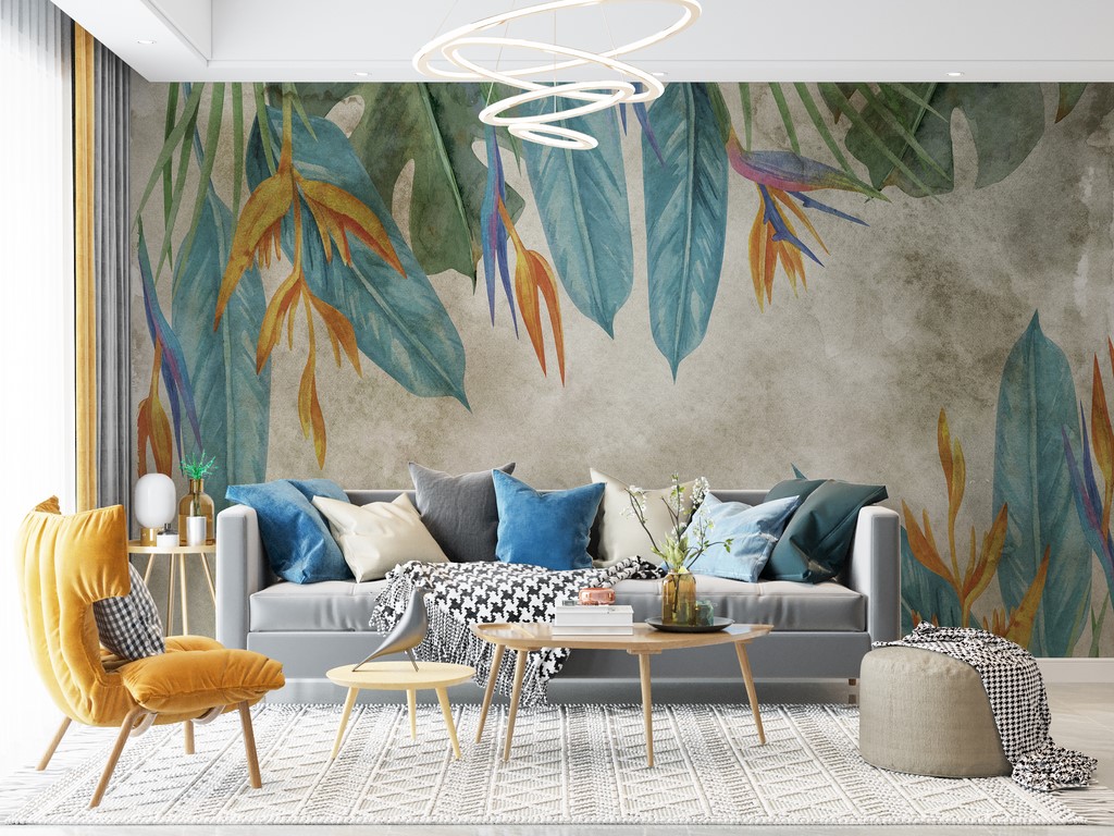 Fotografie murală Culori ale florii Strelitzia