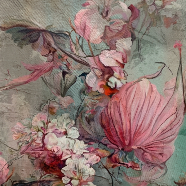 Perete mural Flori