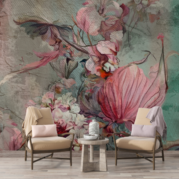 Perete mural Flori