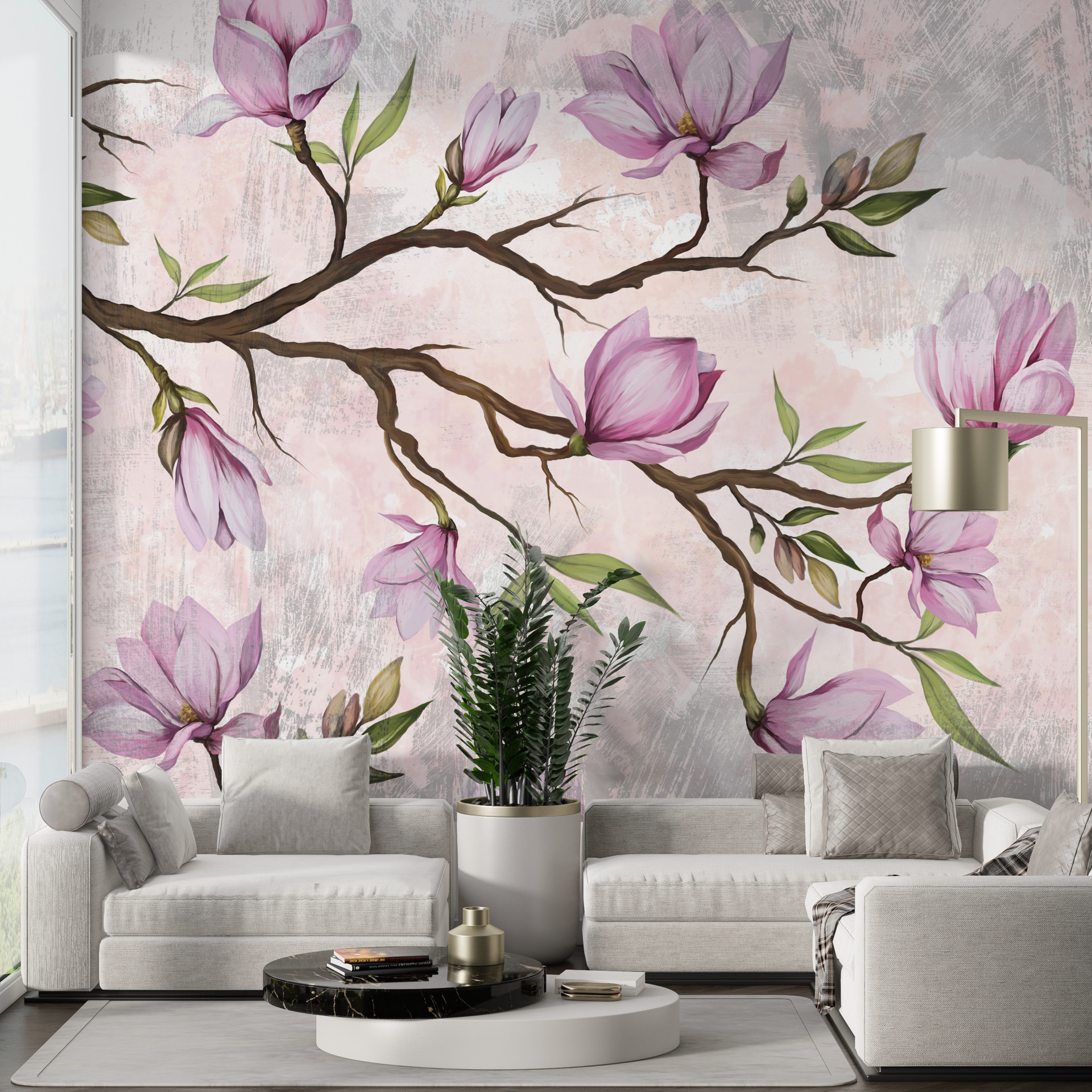 Mural Magnolia în floare
