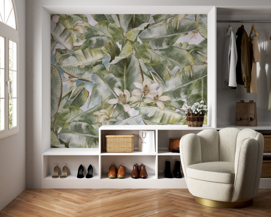 Palm Blossom Mural