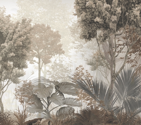 Fotografie tapet de fundal pădure în Sepia
