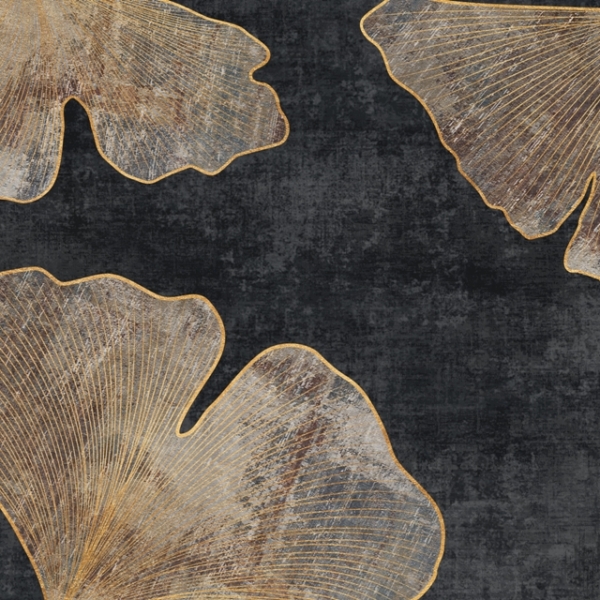 Mural de frunze de Ginkgo