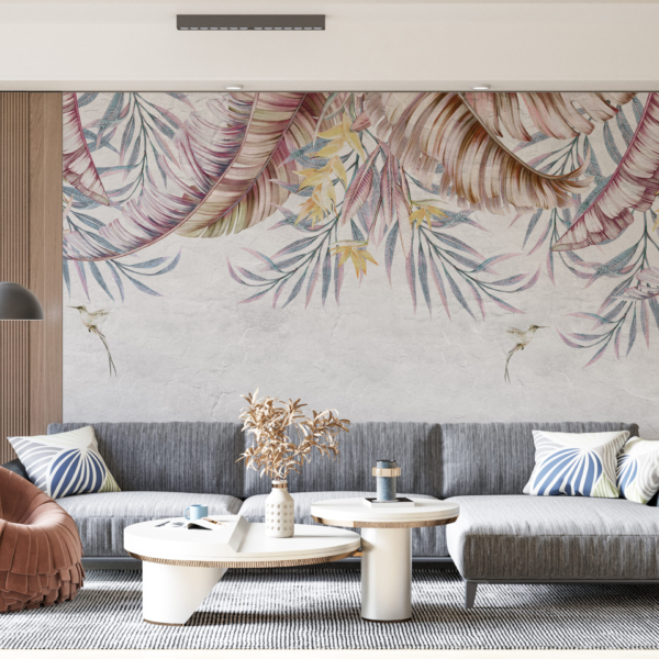 Mural de frunze pictate