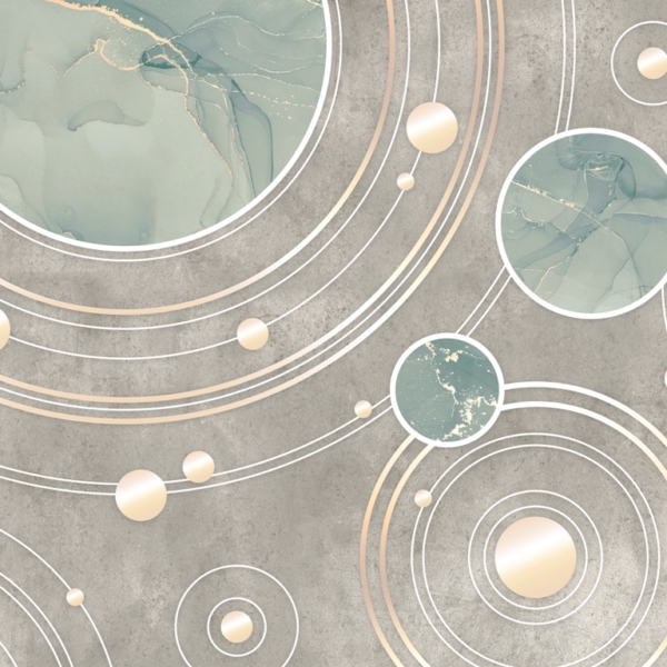 Tablou mural Marble Dance Planet