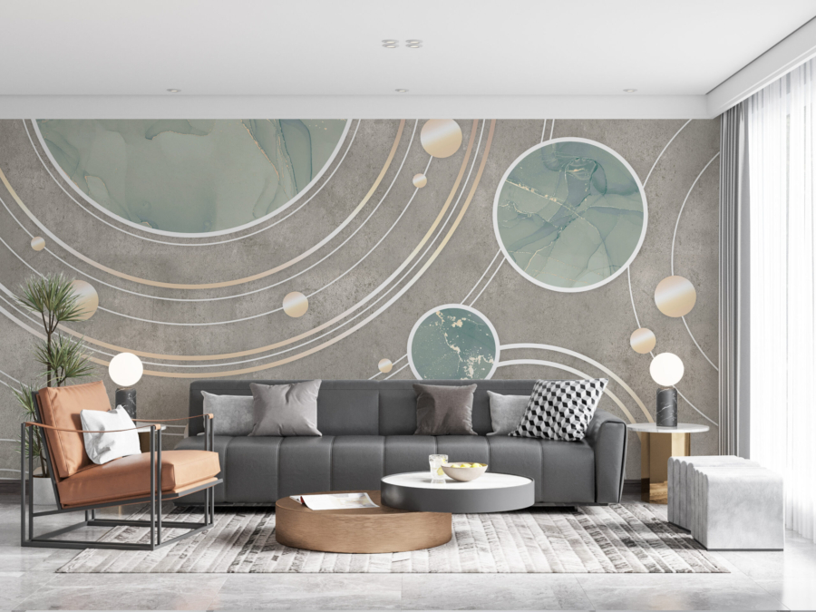 Tablou mural Marble Dance Planet
