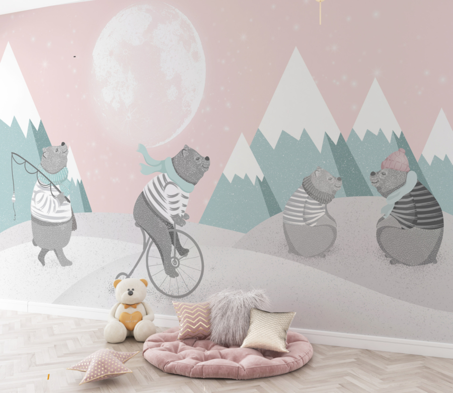 Tablou mural Teddy Bears on Holiday