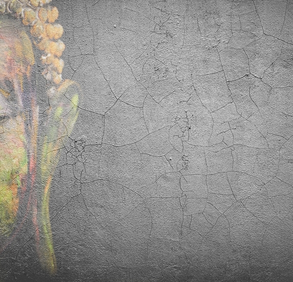 Mural Young Buddha