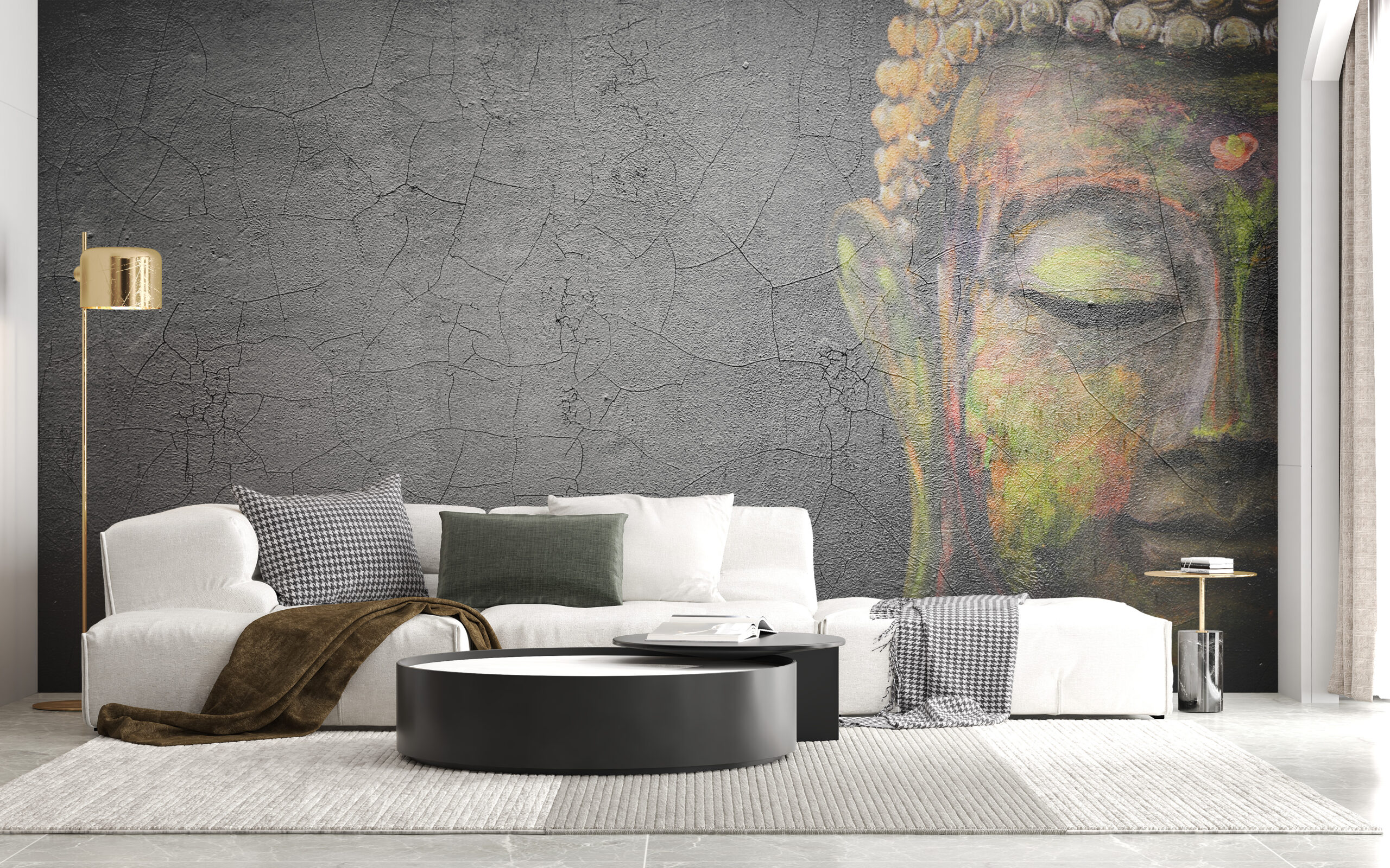 Mural Young Buddha
