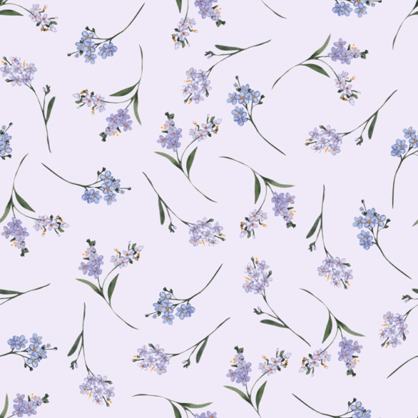 Blue Flower Motif tapet albastru