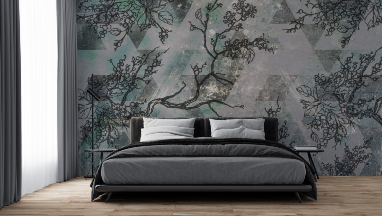 Fototapet Motiv vegetal și geometric