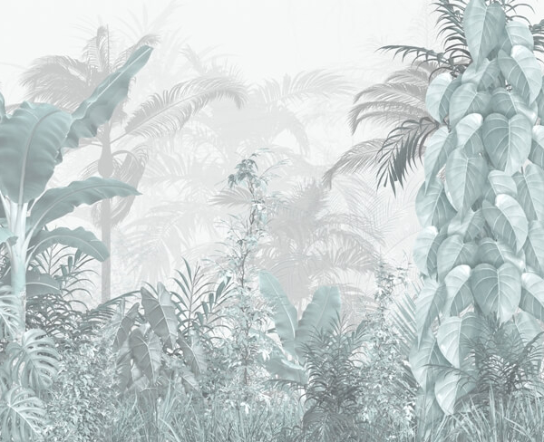 Mural Blue Jungle