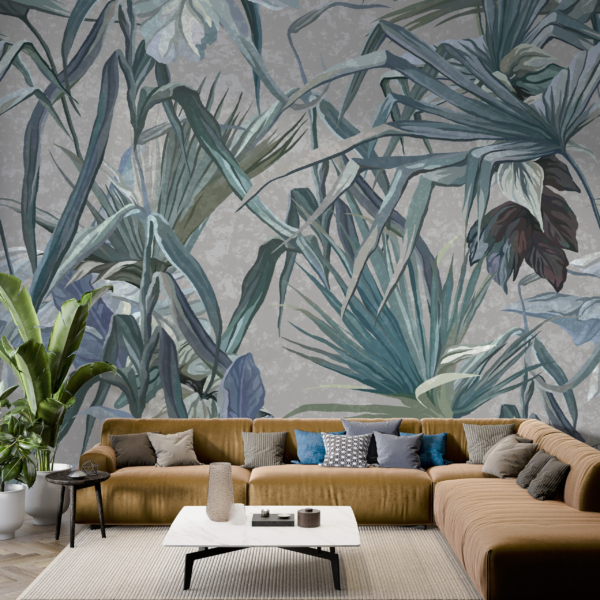 Mural Blue Tropics