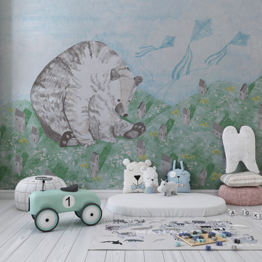 Mural Bear în oraș