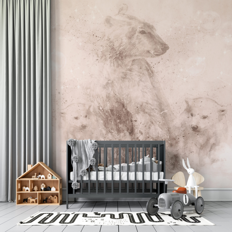 Mural de o familie de urși