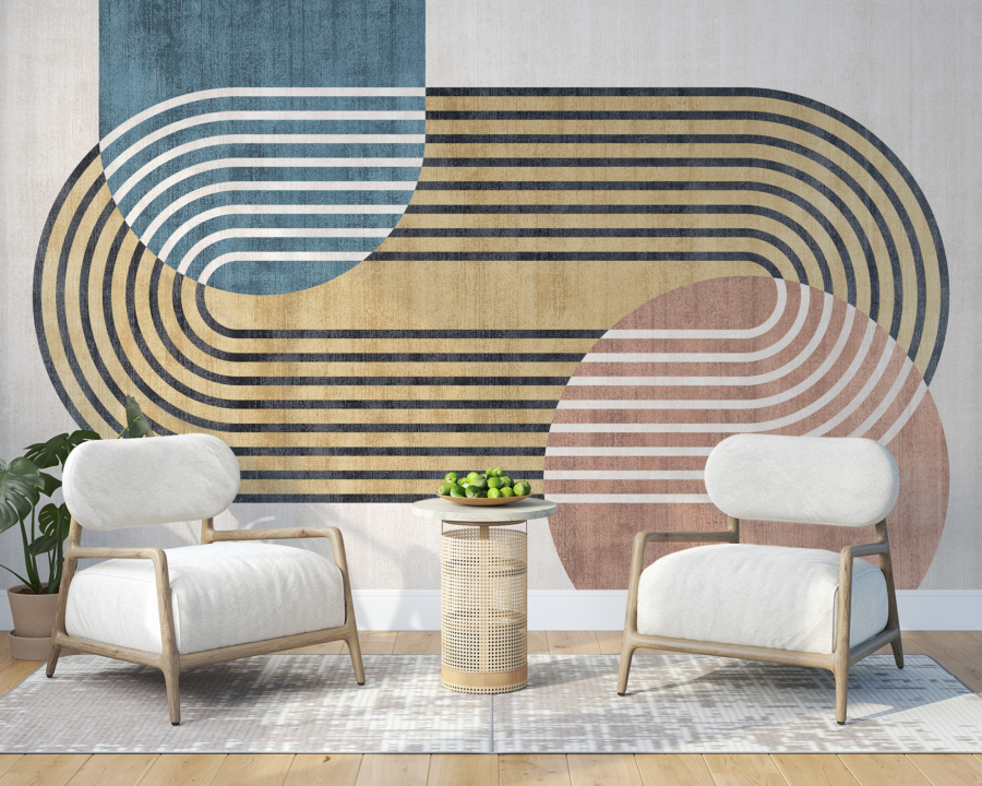 Mural oval și cerc