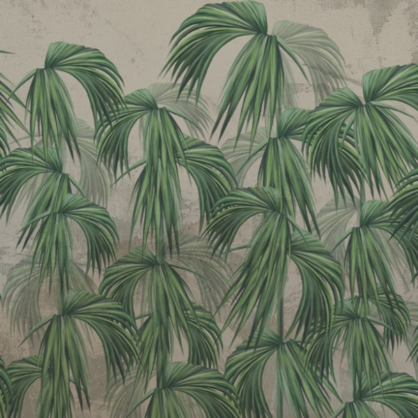 Mural de umbrele de frunze tropicale