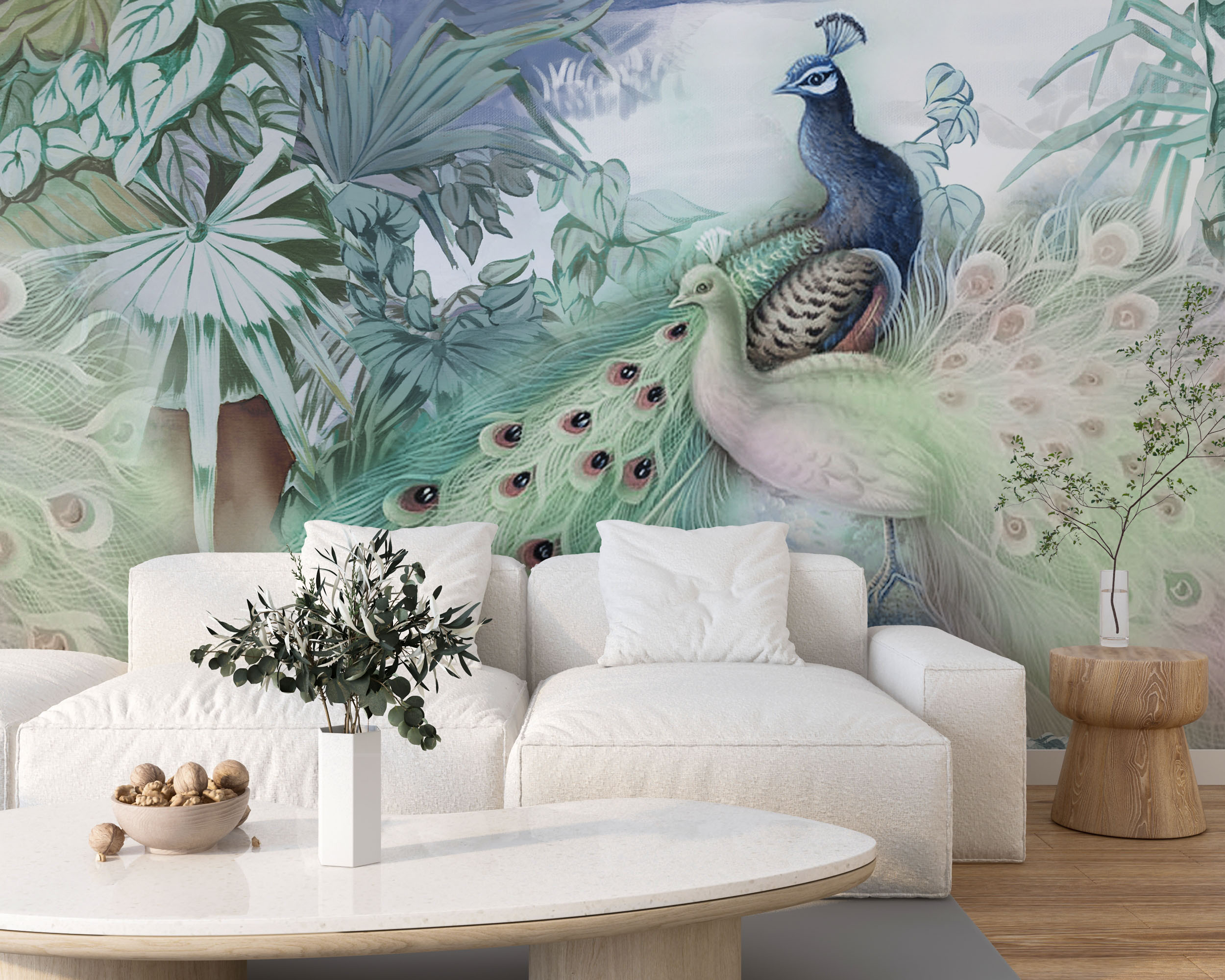 Peacock Beauty Mural