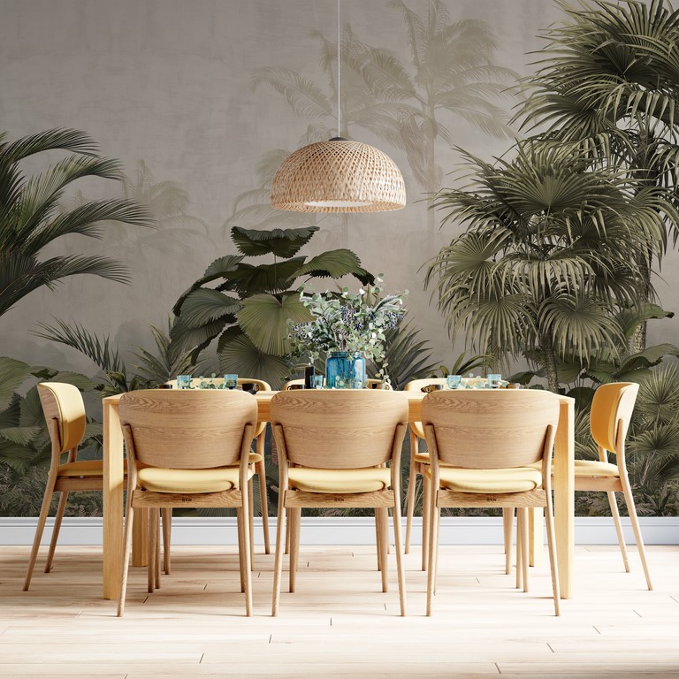 Mural Plante tropicale Plume
