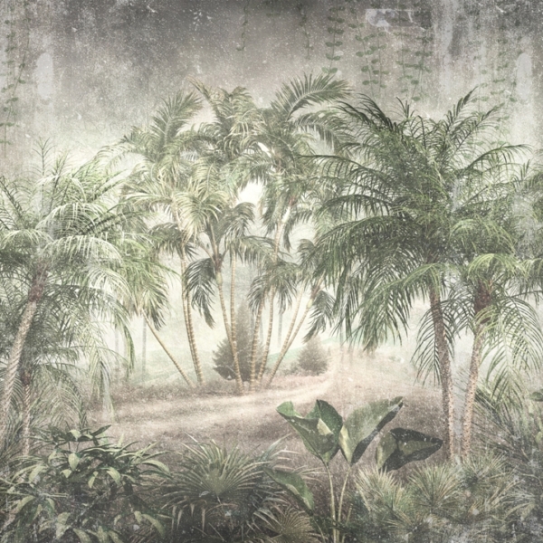 Murală Retro Carte poștală din Tropics