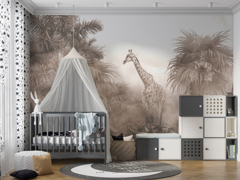 Fototapet Portretul unei girafe