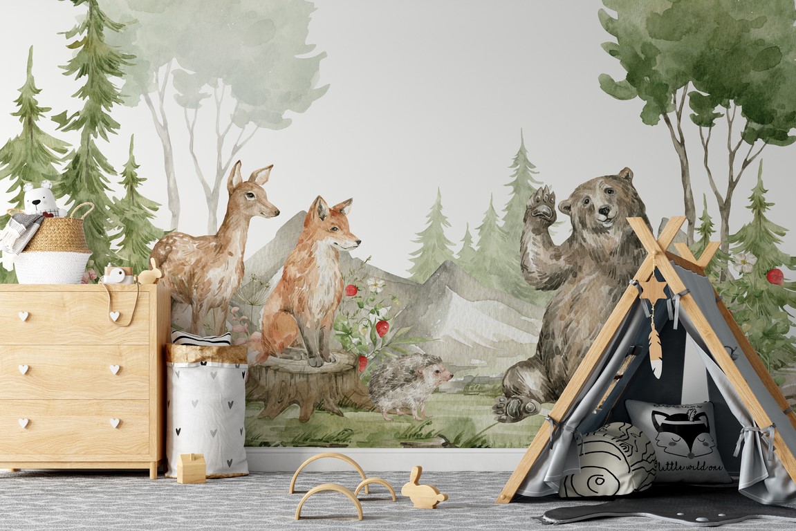 Wall mural Teddy Bear Salutări