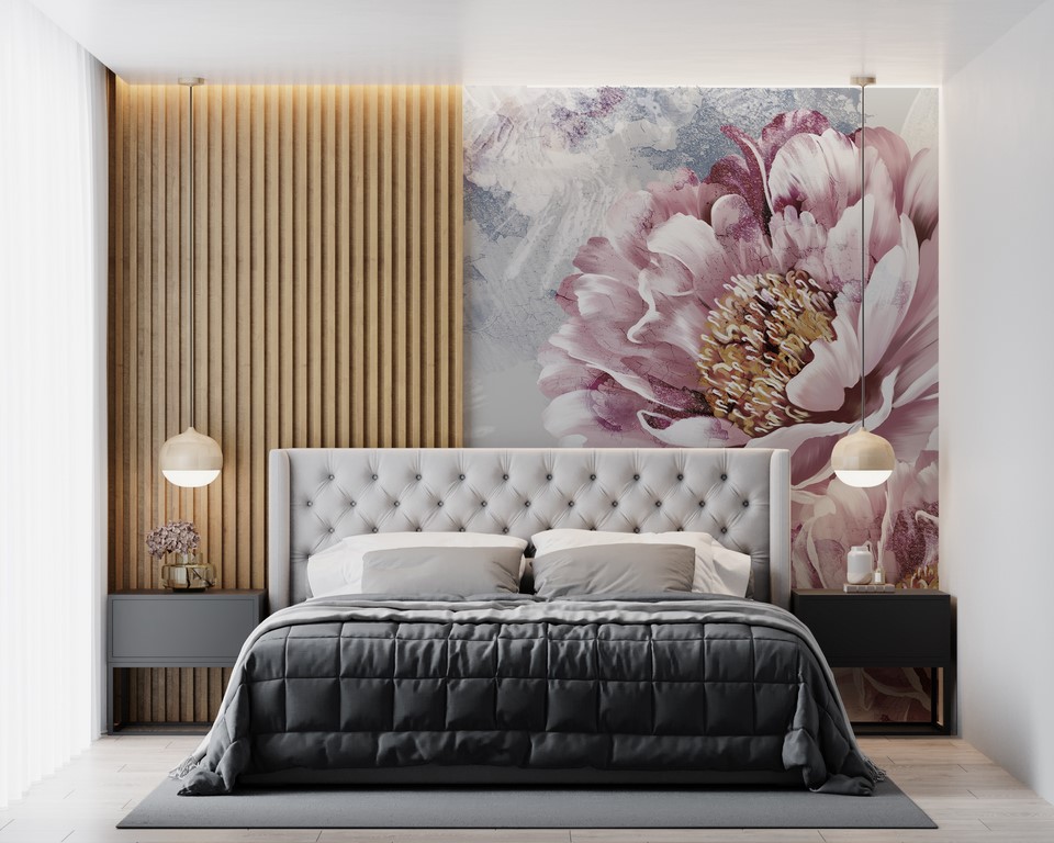 Peony petală trandafir mural