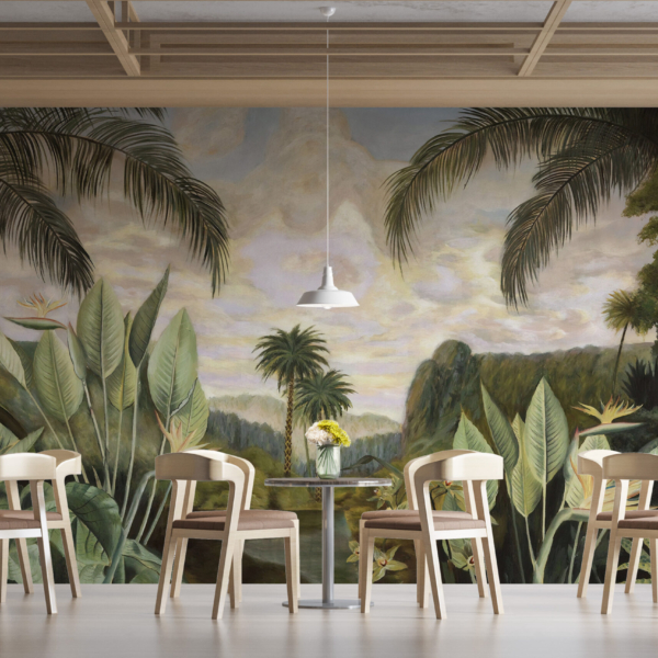 Râul tropical mural