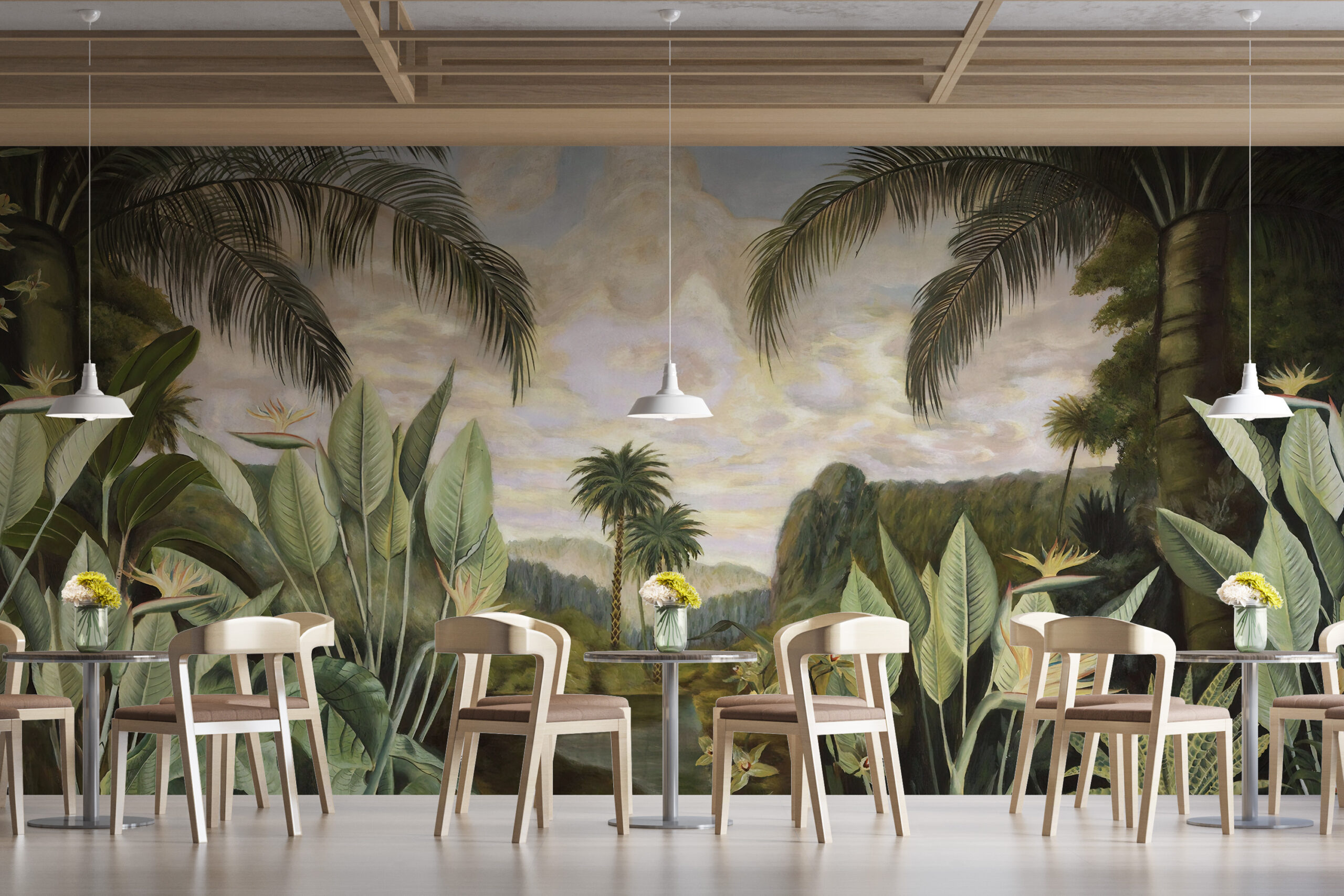 Râul tropical mural