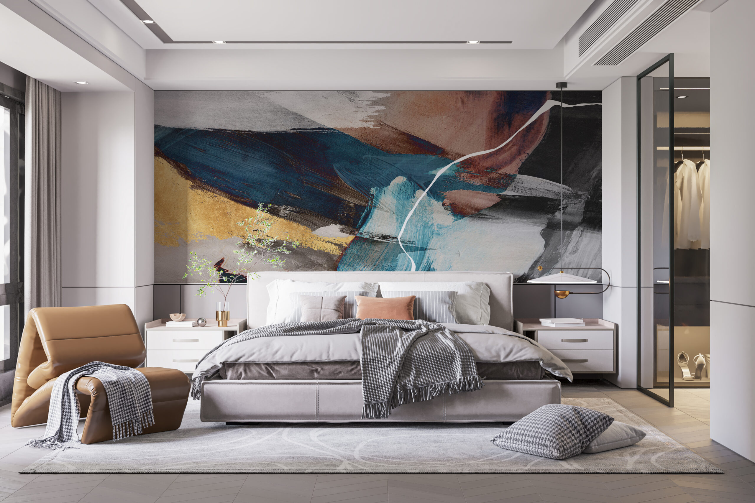 Perete mural de culori