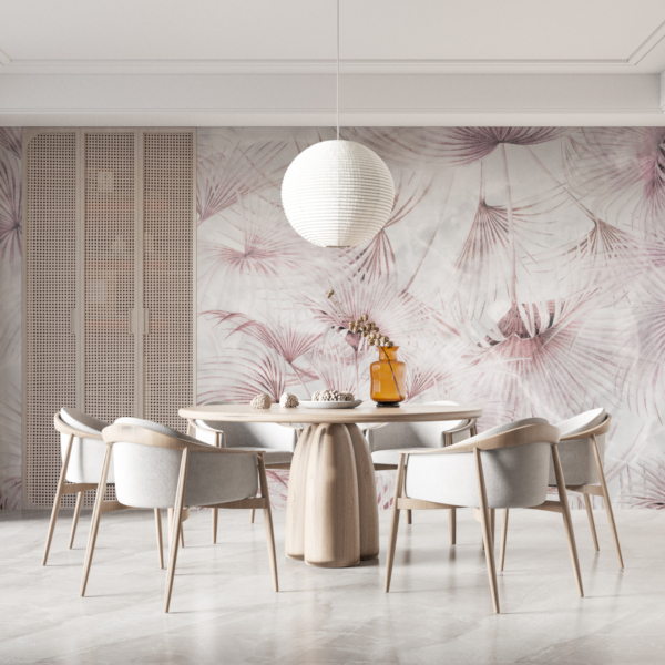 Tablou mural Frunze roz