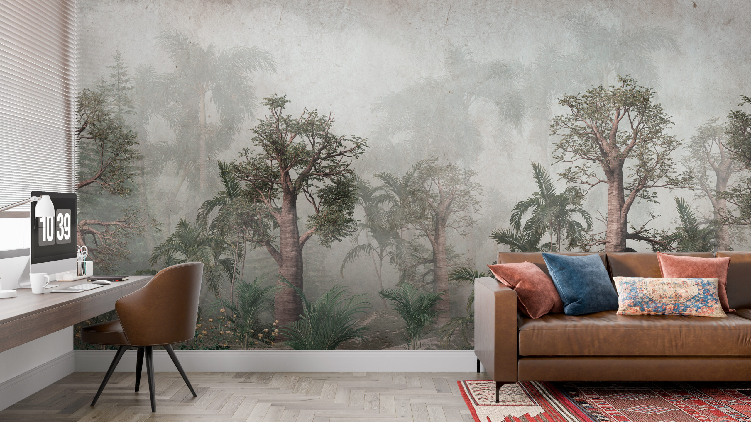 Mural Sequoias în ceață