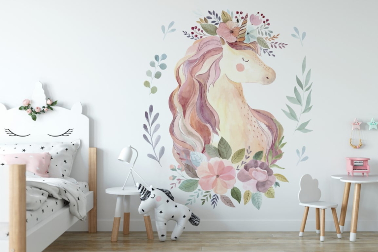 Fototapet Unicorn adormit pentru copii