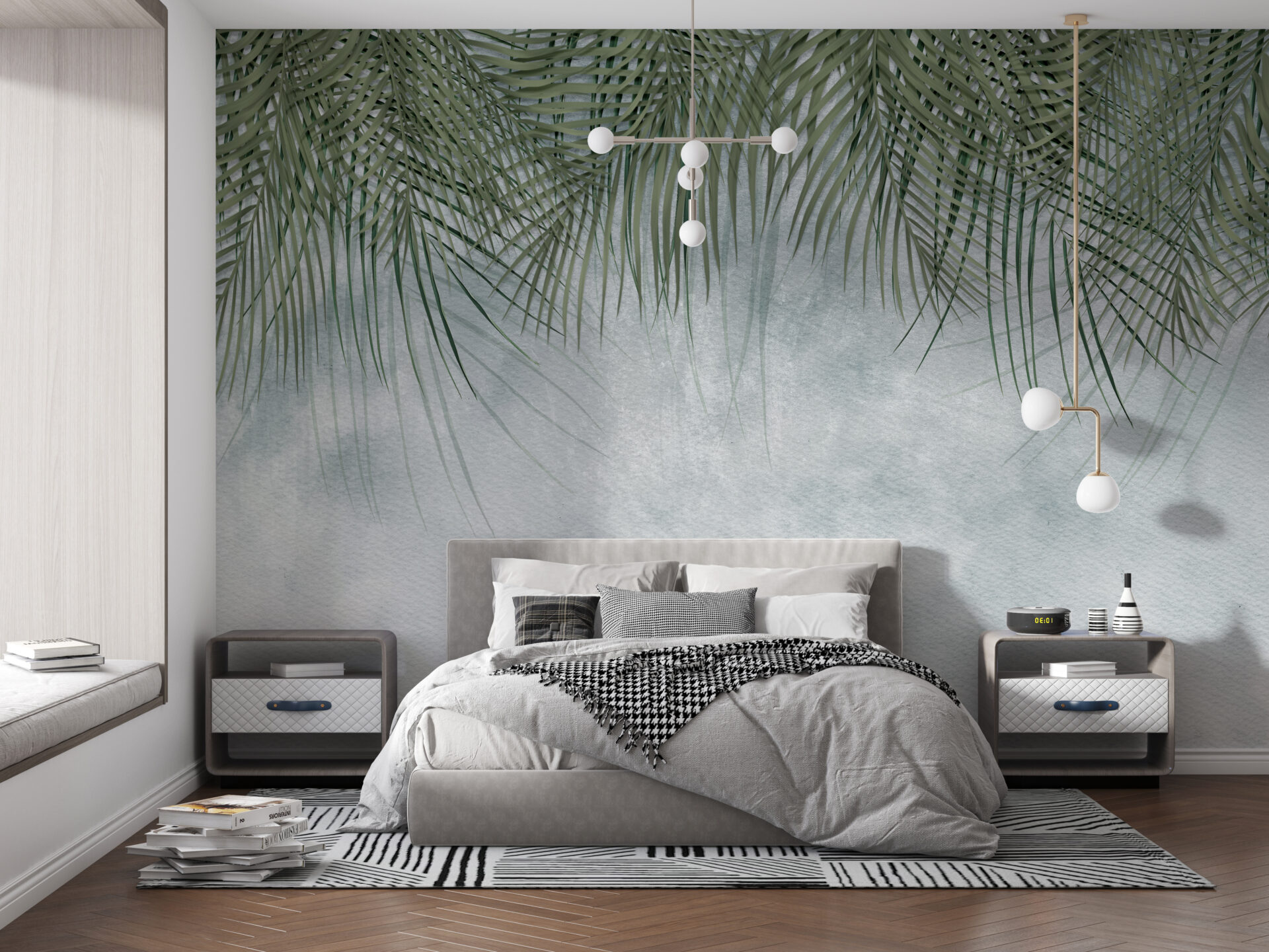 Tablou mural Flowing Palm Leaves