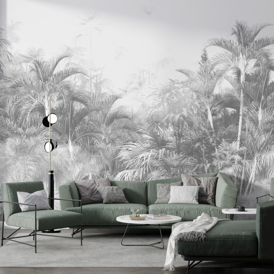 Tablou mural Grey Dense Jungle