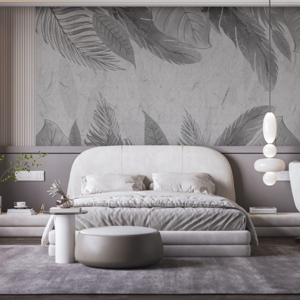 Tablou mural Grey Leaf Frame