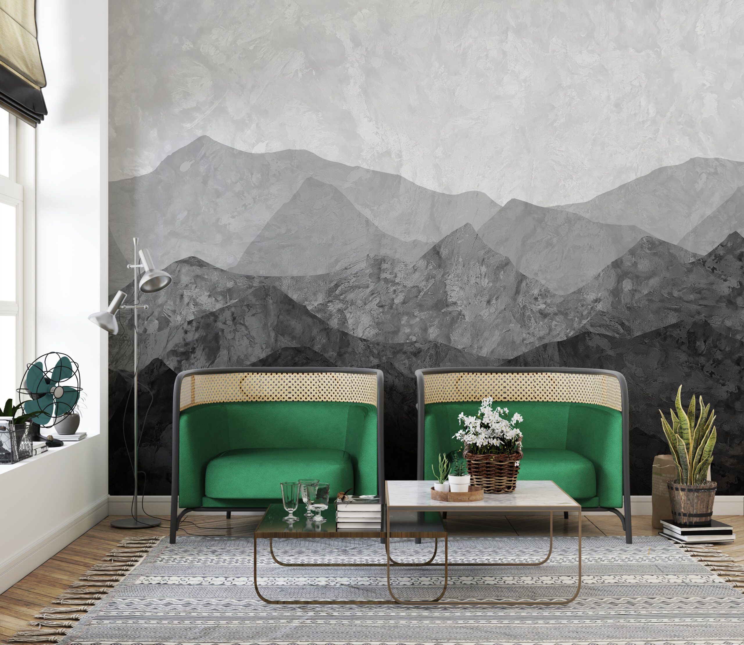 Tablou mural Grey Mountains