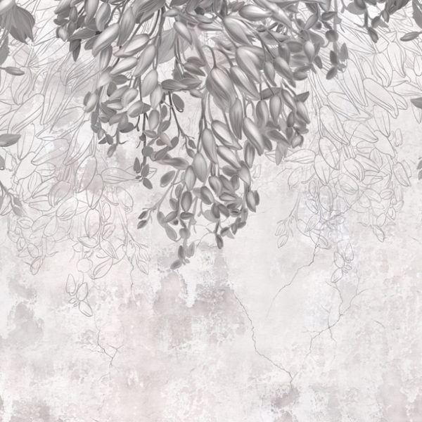 Mural Grey Ivy