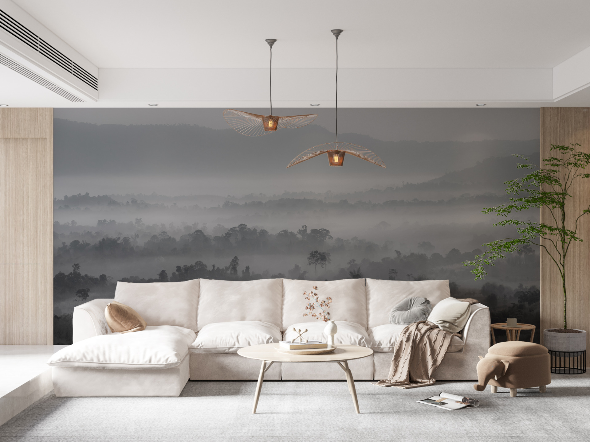 Perete mural Grey Landscape