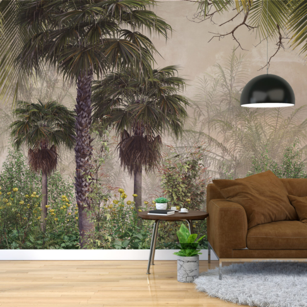 Pictura murală Tropical Yellow Meadow