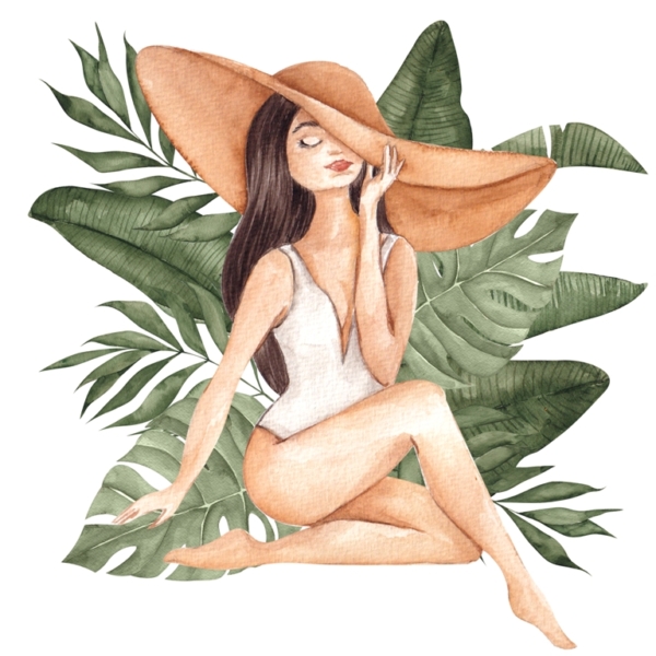 tapet fotografie Holiday Girl