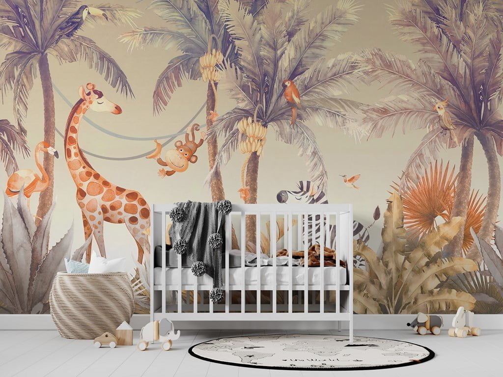 Tapet foto Animale fericite în junglă