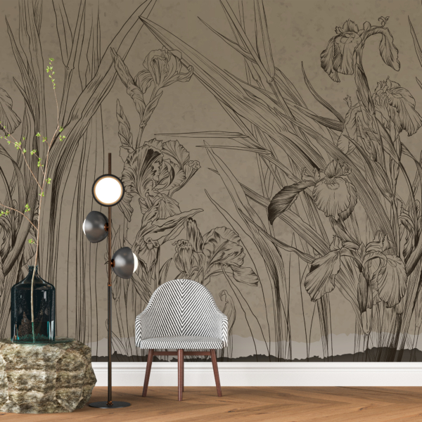 Mural flori înalte