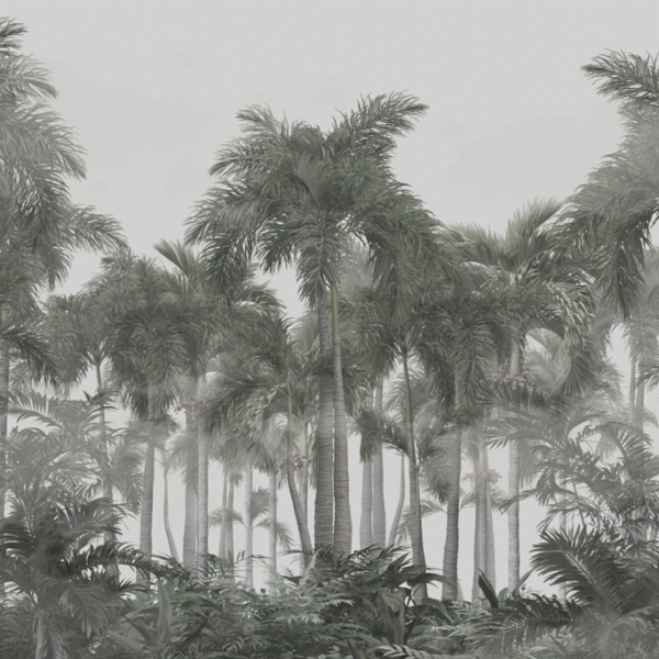 Mural High Palms fără culoare
