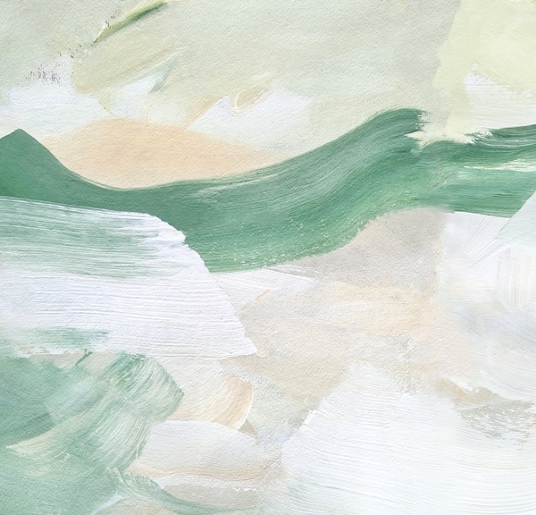Mural Abstracție verde