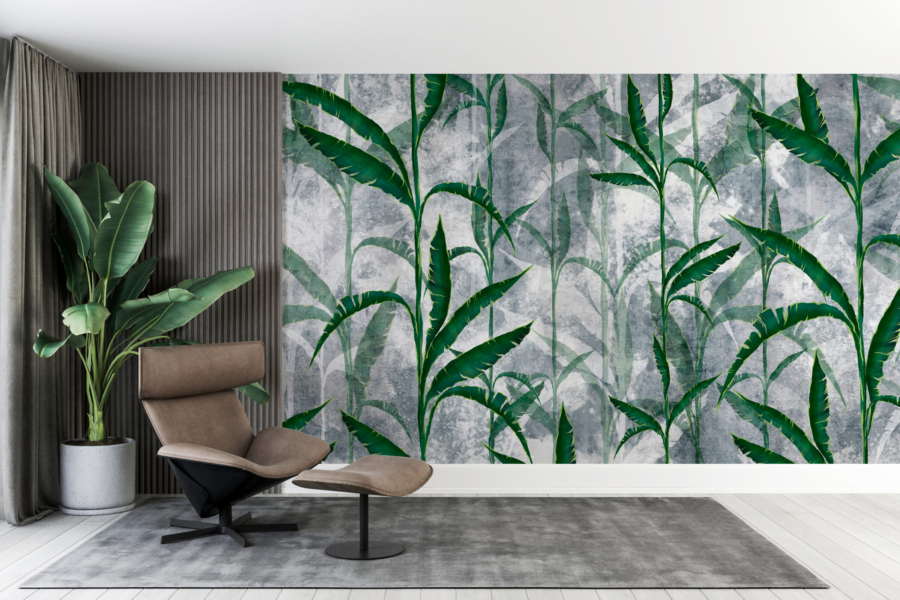 Mural tulpini verzi