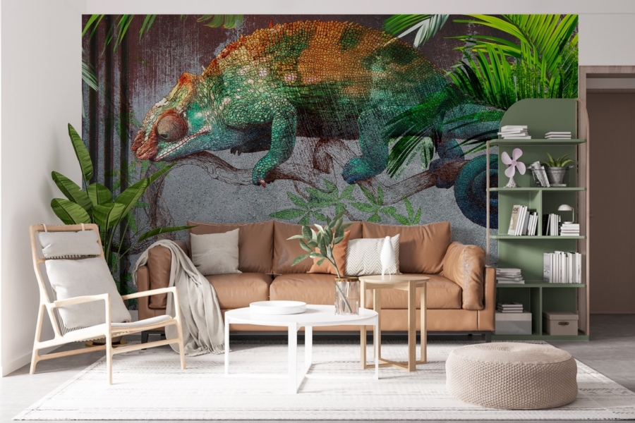 Mural Cameleonul verde - imagine 3