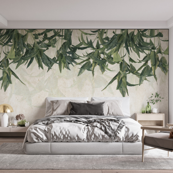 Mural de tavan verde