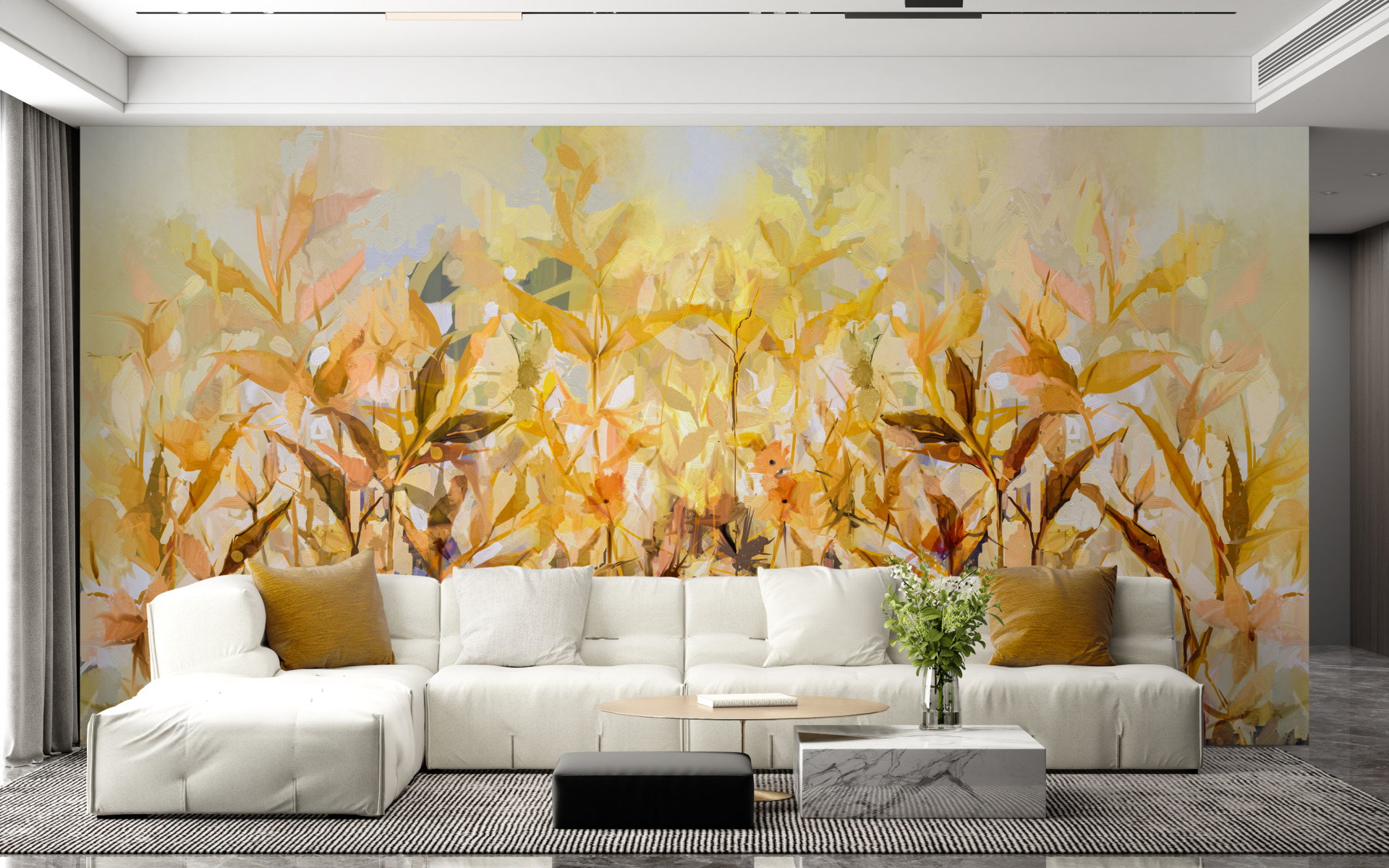 Foto tapet Golden Meadow